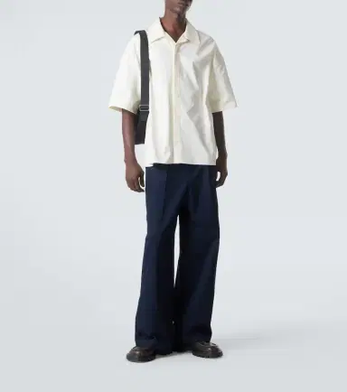 Loewe Pleated cotton gabardine wide-leg pants | Thumbnail 5 Loewe Pleated cotton gabardine wide-leg pants | Thumbnail 5