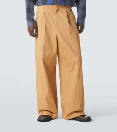 Loewe Pleated cotton gabardine wide-leg pants | Thumbnail 2 Loewe Pleated cotton gabardine wide-leg pants | Thumbnail 2