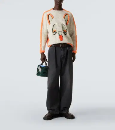 Loewe Pleated barrel-leg jeans | Thumbnail 3 Loewe Pleated barrel-leg jeans | Thumbnail 3