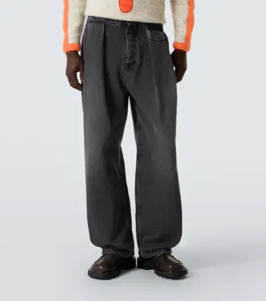 Loewe Pleated barrel-leg jeans | Thumbnail 4 Loewe Pleated barrel-leg jeans | Thumbnail 4