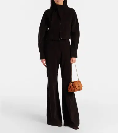 Ferragamo Flap Small suede shoulder bag | Thumbnail 4 Ferragamo Flap Small suede shoulder bag | Thumbnail 4