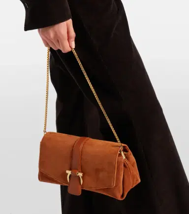 Ferragamo Flap Small suede shoulder bag | Thumbnail 6 Ferragamo Flap Small suede shoulder bag | Thumbnail 6