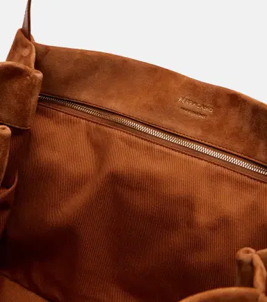 Ferragamo Medium suede tote bag | Thumbnail 2 Ferragamo Medium suede tote bag | Thumbnail 2