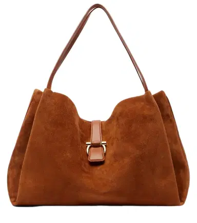 Ferragamo Medium suede tote bag | Thumbnail 1 Ferragamo Medium suede tote bag | Thumbnail 1