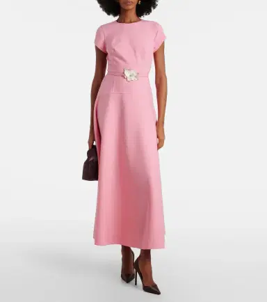 Oscar de la Renta Wool-blend maxi dress | Thumbnail 2 Oscar de la Renta Wool-blend maxi dress | Thumbnail 2