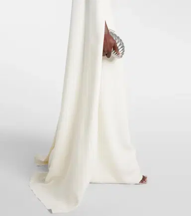 Oscar de la Renta Caped embellished silk-blend gown | Thumbnail 5 Oscar de la Renta Caped embellished silk-blend gown | Thumbnail 5