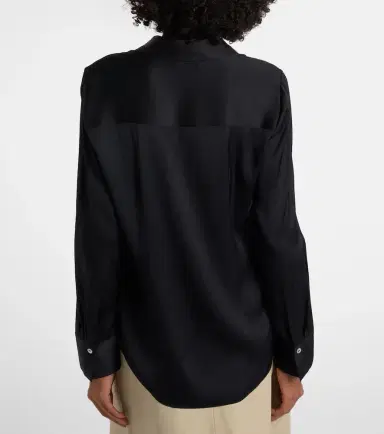Vince Silk-blend satin shirt | Thumbnail 2 Vince Silk-blend satin shirt | Thumbnail 2