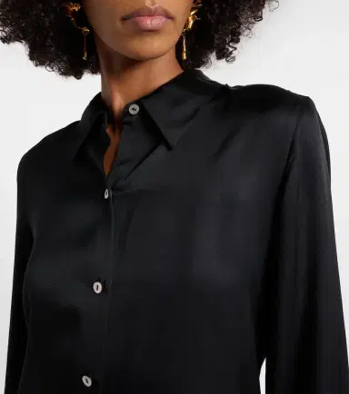 Vince Silk-blend satin shirt | Thumbnail 3 Vince Silk-blend satin shirt | Thumbnail 3