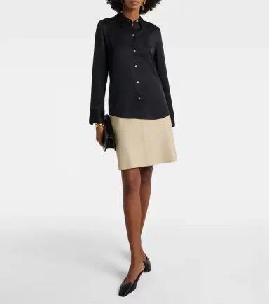 Vince Silk-blend satin shirt | Thumbnail 4 Vince Silk-blend satin shirt | Thumbnail 4