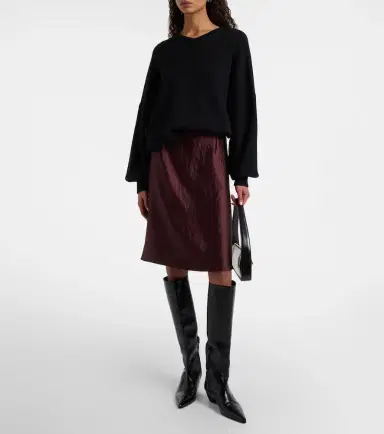 Vince Satin midi skirt | Thumbnail 2 Vince Satin midi skirt | Thumbnail 2