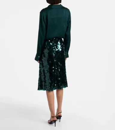 Vince Lucite sequined midi skirt | Thumbnail 4 Vince Lucite sequined midi skirt | Thumbnail 4