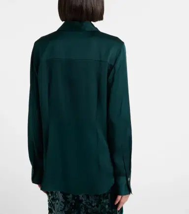 Vince Silk-blend satin shirt | Thumbnail 6 Vince Silk-blend satin shirt | Thumbnail 6
