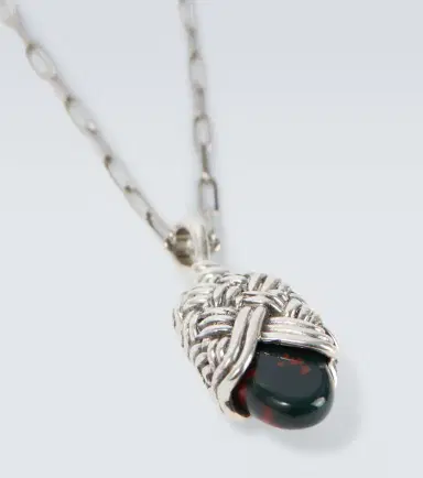 Bottega Veneta Sterling silver pendant necklace | Thumbnail 3 Bottega Veneta Sterling silver pendant necklace | Thumbnail 3