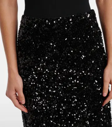 Vince Sequined velvet midi skirt | Thumbnail 2 Vince Sequined velvet midi skirt | Thumbnail 2