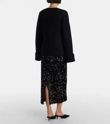 Vince Sequined velvet midi skirt | Thumbnail 6 Vince Sequined velvet midi skirt | Thumbnail 6