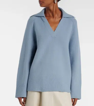 Vince Wool and cashmere-blend polo sweater | Thumbnail 4 Vince Wool and cashmere-blend polo sweater | Thumbnail 4