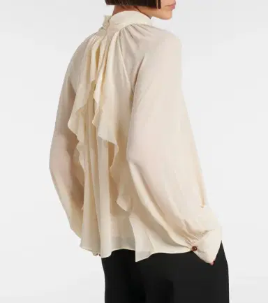 Vince Chiffon blouse | Thumbnail 3 Vince Chiffon blouse | Thumbnail 3
