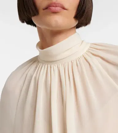 Vince Chiffon blouse | Thumbnail 6 Vince Chiffon blouse | Thumbnail 6