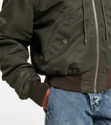 JW Anderson Shearling-trimmed bomber jacket | Thumbnail 3 JW Anderson Shearling-trimmed bomber jacket | Thumbnail 3