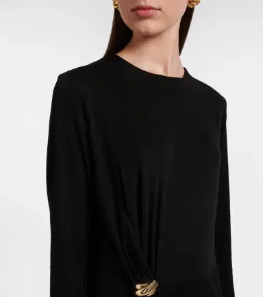 Vince Draped wool-blend midi dress | Thumbnail 4 Vince Draped wool-blend midi dress | Thumbnail 4