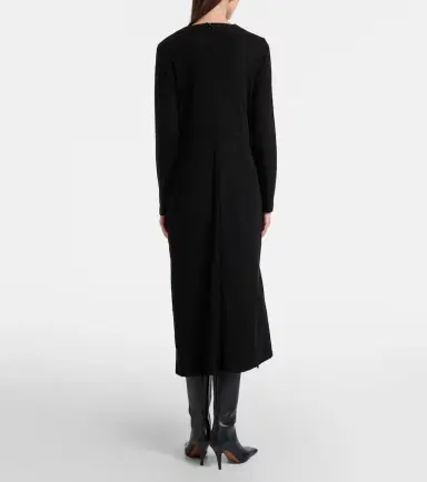 Vince Draped wool-blend midi dress | Thumbnail 5 Vince Draped wool-blend midi dress | Thumbnail 5