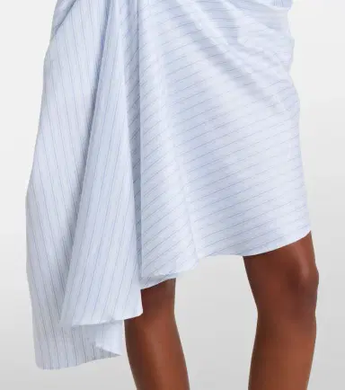 JW Anderson Striped draped cotton poplin miniskirt | Thumbnail 2 JW Anderson Striped draped cotton poplin miniskirt | Thumbnail 2