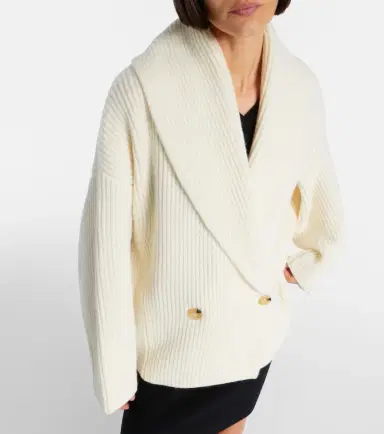 Vince Ribbed-knit wool-blend jacket | Thumbnail 3 Vince Ribbed-knit wool-blend jacket | Thumbnail 3