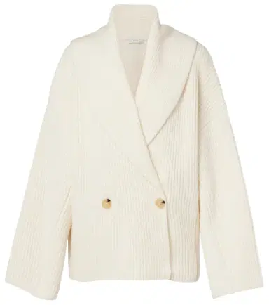 Vince Ribbed-knit wool-blend jacket | Thumbnail 1 Vince Ribbed-knit wool-blend jacket | Thumbnail 1