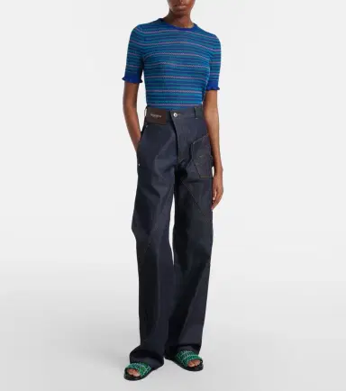 JW Anderson Embroidered high-rise straight jeans | Thumbnail 7 JW Anderson Embroidered high-rise straight jeans | Thumbnail 7