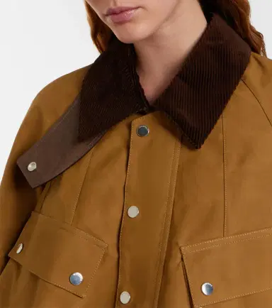 JW Anderson Corduroy-trimmed cropped cotton jacket | Thumbnail 2 JW Anderson Corduroy-trimmed cropped cotton jacket | Thumbnail 2