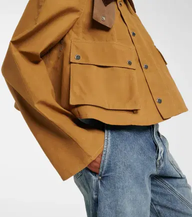 JW Anderson Corduroy-trimmed cropped cotton jacket | Thumbnail 5 JW Anderson Corduroy-trimmed cropped cotton jacket | Thumbnail 5