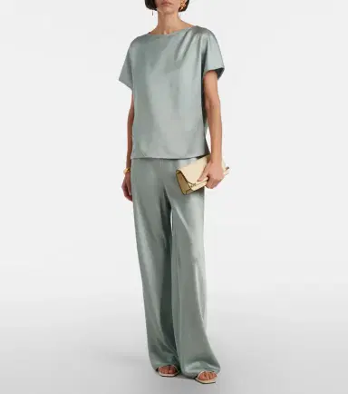 Vince Satin wide-leg pants | Thumbnail 3 Vince Satin wide-leg pants | Thumbnail 3