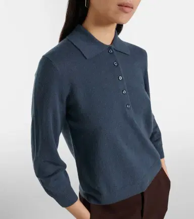 Vince Cashmere and silk polo sweater | Thumbnail 4 Vince Cashmere and silk polo sweater | Thumbnail 4