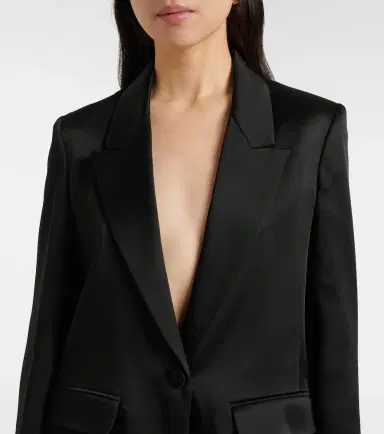 Max Mara Satin crêpe blazer | Thumbnail 5 Max Mara Satin crêpe blazer | Thumbnail 5