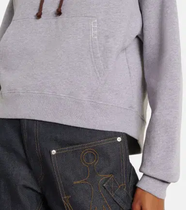 JW Anderson Cropped cotton hoodie | Thumbnail 6 JW Anderson Cropped cotton hoodie | Thumbnail 6