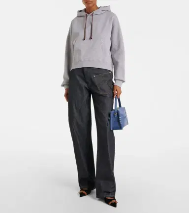 JW Anderson Cropped cotton hoodie | Thumbnail 7 JW Anderson Cropped cotton hoodie | Thumbnail 7