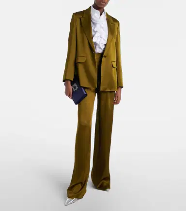 Max Mara Cono satin wide-leg pants | Thumbnail 2 Max Mara Cono satin wide-leg pants | Thumbnail 2