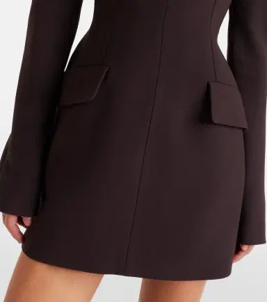 Sportmax Peplum gabardine minidress | Thumbnail 6 Sportmax Peplum gabardine minidress | Thumbnail 6