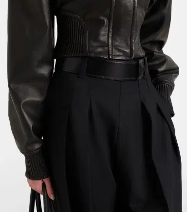 Sportmax Ossido leather blouson jacket | Thumbnail 2 Sportmax Ossido leather blouson jacket | Thumbnail 2