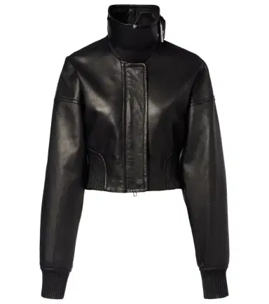 Sportmax Ossido leather blouson jacket | Thumbnail 1 Sportmax Ossido leather blouson jacket | Thumbnail 1