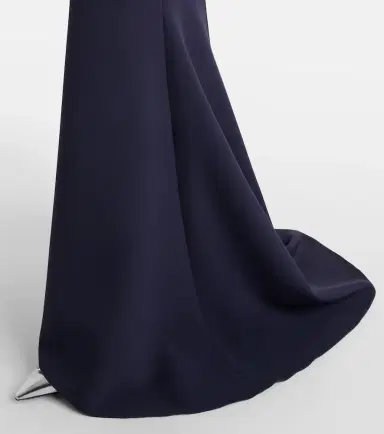 Safiyaa Loura off-shoulder crêpe gown | Thumbnail 6 Safiyaa Loura off-shoulder crêpe gown | Thumbnail 6