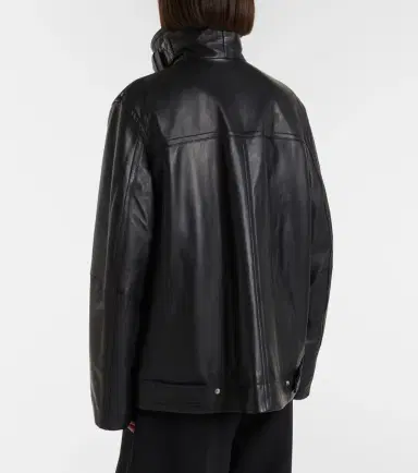 Sportmax Oversized leather jacket | Thumbnail 4 Sportmax Oversized leather jacket | Thumbnail 4