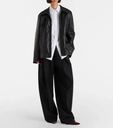 Sportmax Oversized leather jacket | Thumbnail 6 Sportmax Oversized leather jacket | Thumbnail 6
