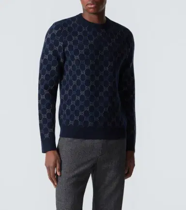 Gucci GG wool and cashmere-blend jacquard sweater | Thumbnail 2 Gucci GG wool and cashmere-blend jacquard sweater | Thumbnail 2