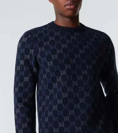 Gucci GG wool and cashmere-blend jacquard sweater | Thumbnail 4 Gucci GG wool and cashmere-blend jacquard sweater | Thumbnail 4