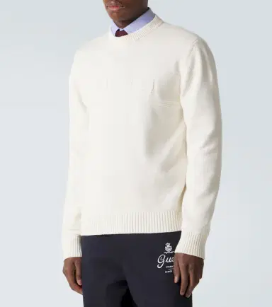 Gucci Logo cotton and wool sweater | Thumbnail 2 Gucci Logo cotton and wool sweater | Thumbnail 2