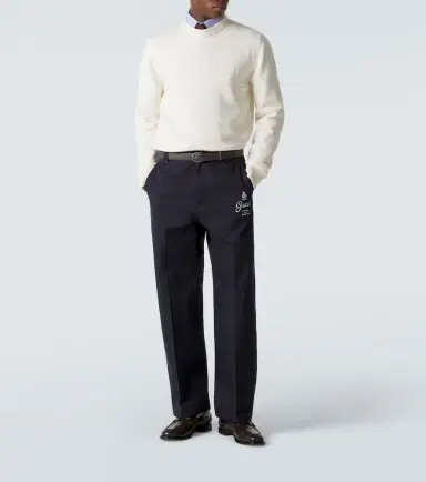 Gucci Logo cotton and wool sweater | Thumbnail 5 Gucci Logo cotton and wool sweater | Thumbnail 5