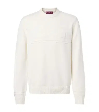Gucci Logo cotton and wool sweater | Thumbnail 1 Gucci Logo cotton and wool sweater | Thumbnail 1