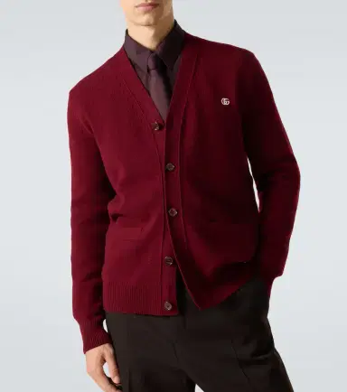 Gucci Double G wool and cashmere cardigan | Thumbnail 2 Gucci Double G wool and cashmere cardigan | Thumbnail 2