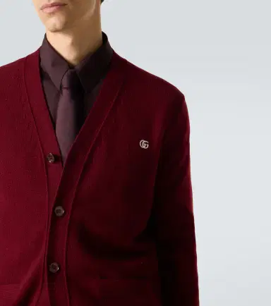 Gucci Double G wool and cashmere cardigan | Thumbnail 3 Gucci Double G wool and cashmere cardigan | Thumbnail 3